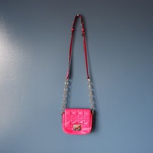 Karl Lagerfeld Red Kuilted Mini Shoulder Bag